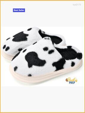 Fuzzy Plush Slippers Non-Slip Fluffy Winter House Shoes Faux Fur Lining Bedroom